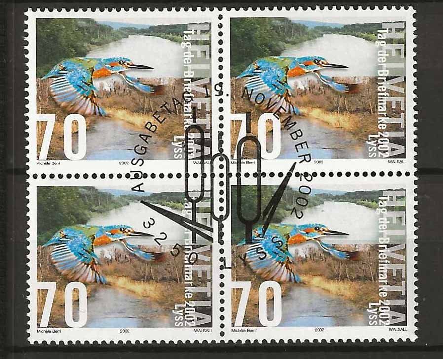 Tutti i francobolli: B1071 - Jour du timbre Lyss 2002 B4 1er jour – Usato da Trélex venduto da Phil_Albert