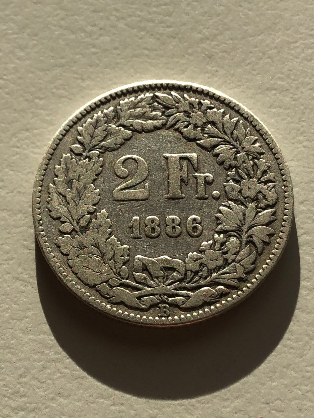 Alle Münzen: 2 Fr. 1886 – Gebraucht aus Schötz von Odpa