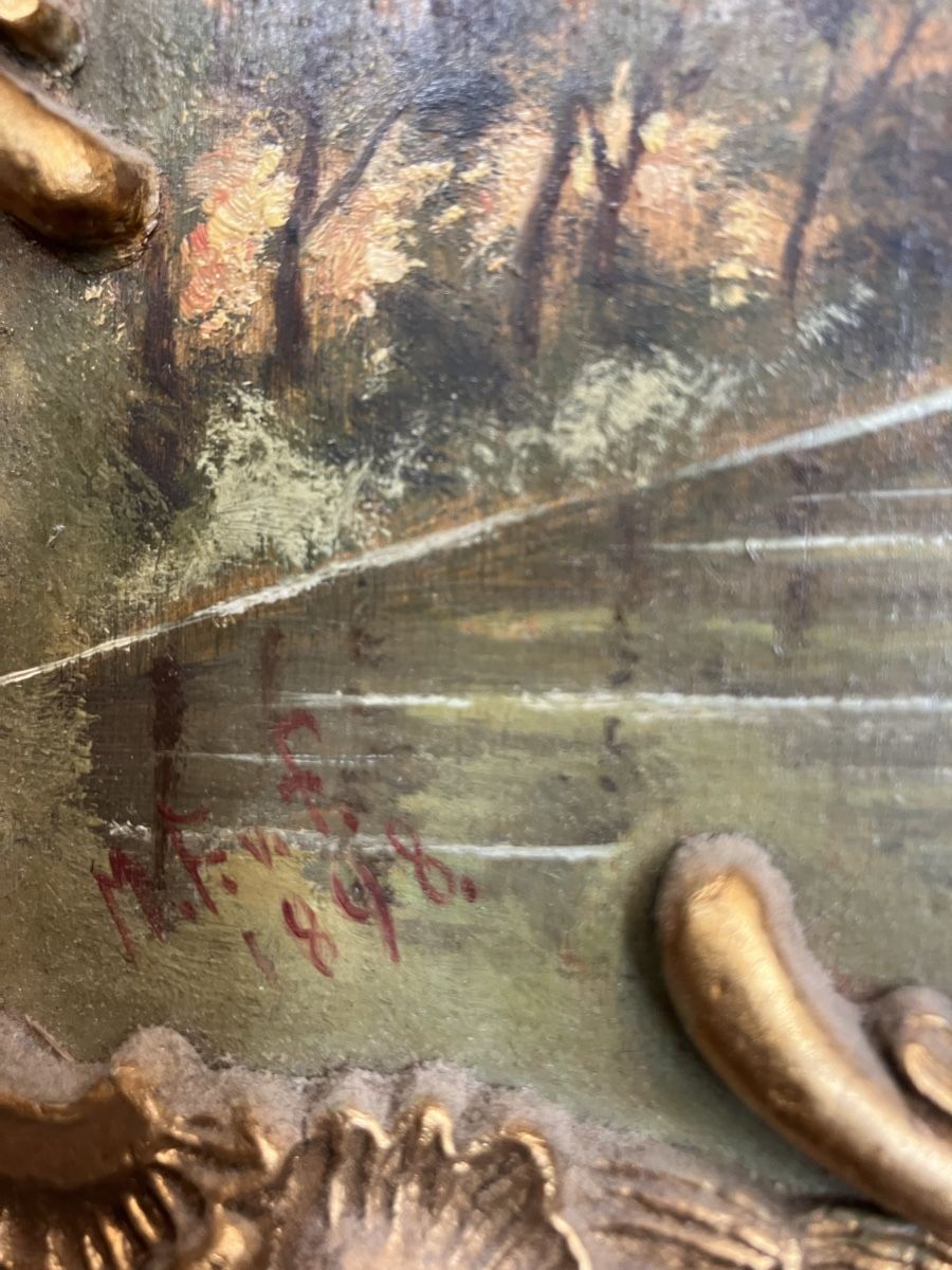 Dipinti: Schloss Sigmarigen signiert datiert 1848 – Usato da Zürich venduto da Artnuvo 2