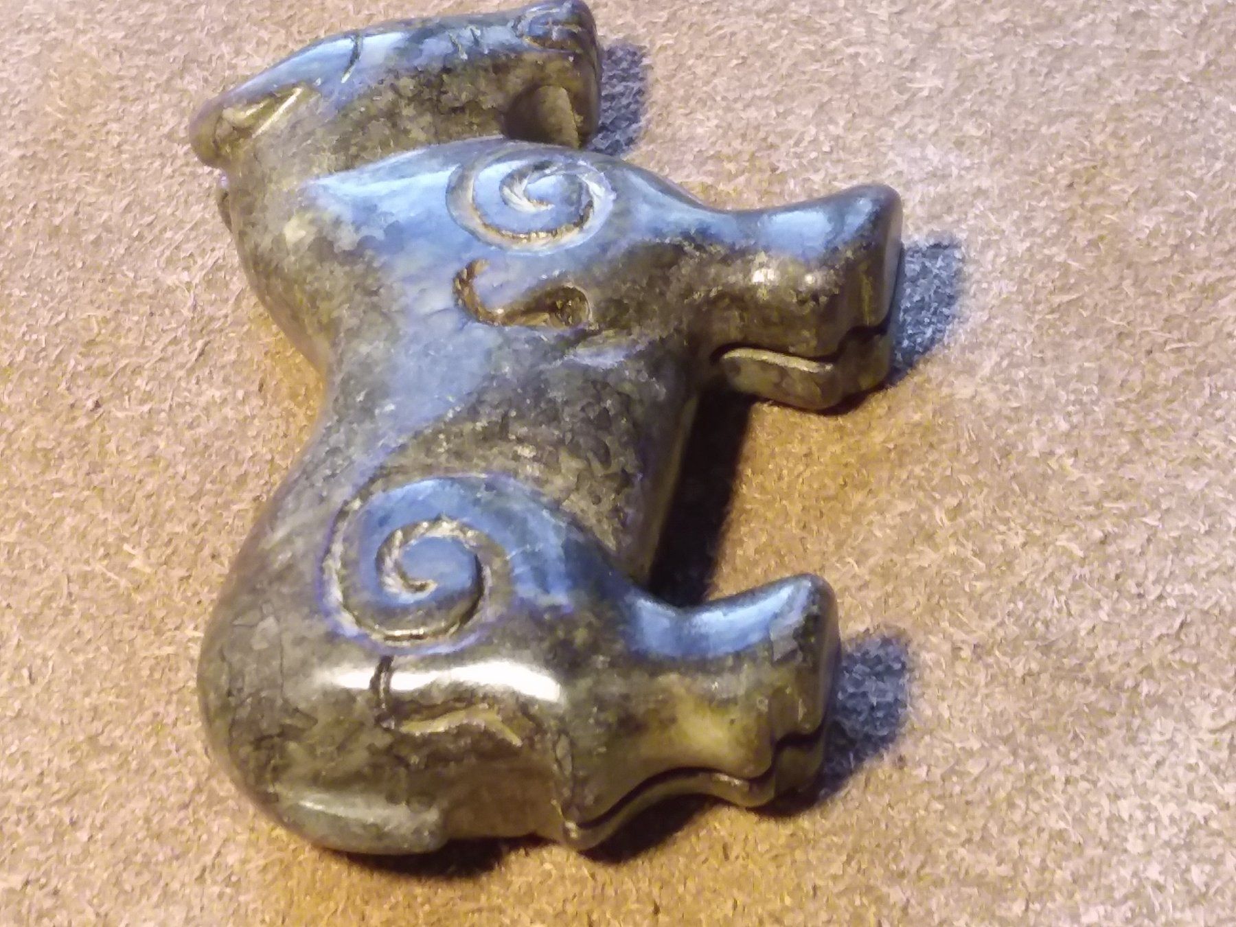 Statuette: Antike handgeschnitzte Jade Figur Pferd 19Jhd. China – Usato da Zürich venduto da sanwit 9