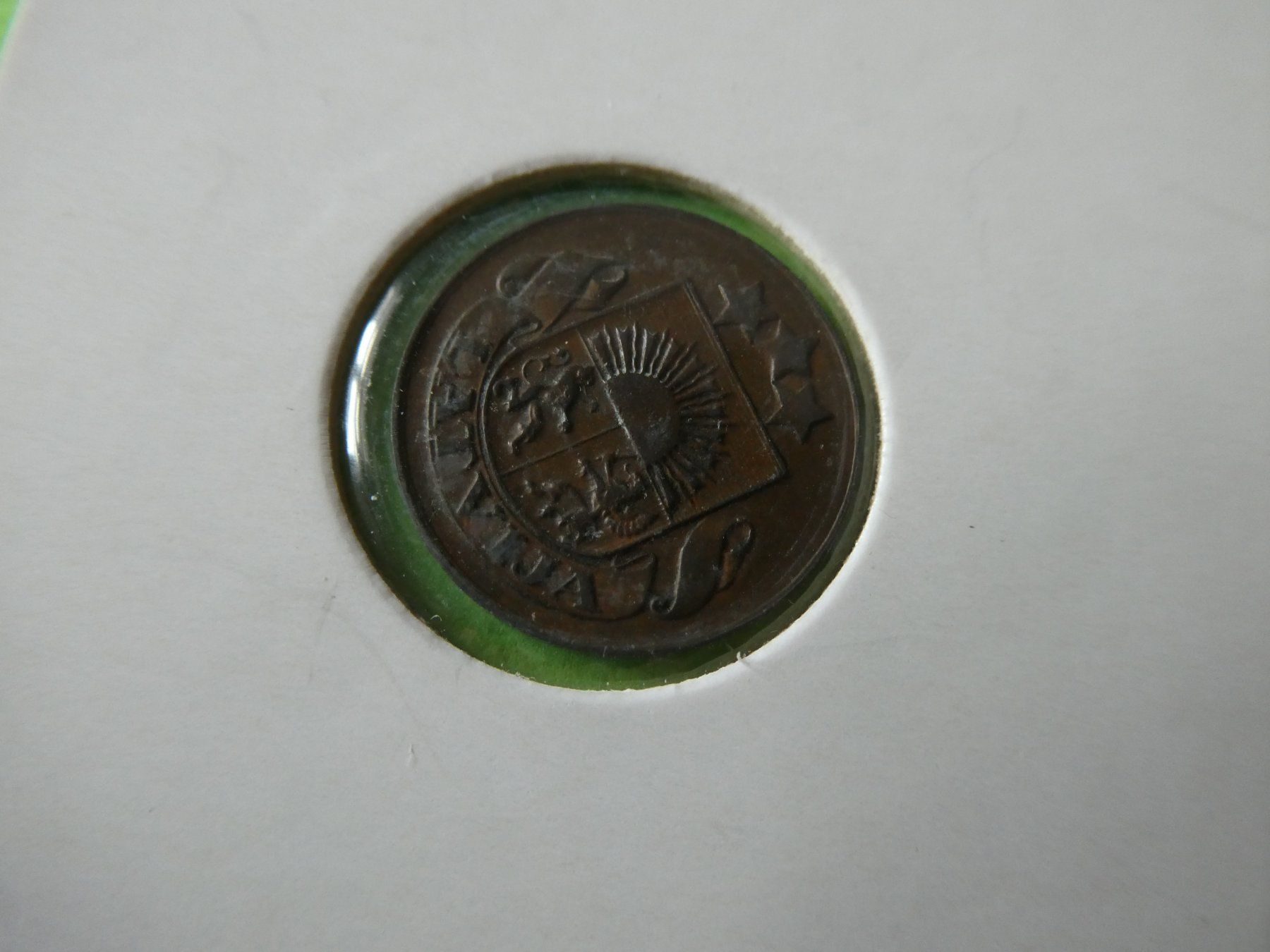 Tutti le monete: Lettland 1935, 1 Sant – Usato da Hinterforst venduto da Rohusri 1