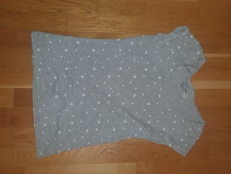 T-Shirt grau mit Sternen Grösse S