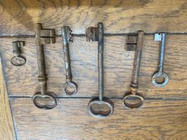 Lot clé clef ancienne 3-13cm M