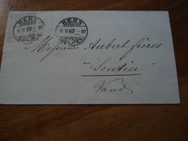 Drucksache 1867, 2 Rp sitz. Helvetia grau, Seidenwarenhandlu