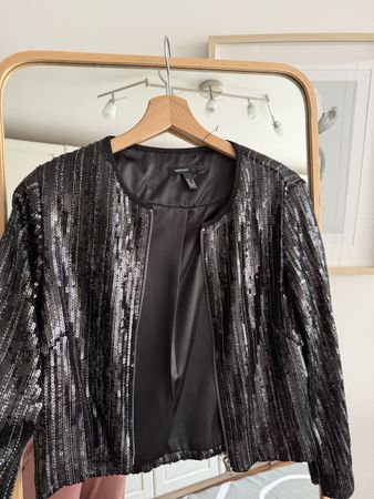 Mango Pailletten Jacke S, neuwertig, perfekt für Party!