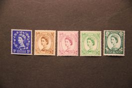 Grossbritannien 1952-1954 - Definitive Elizabeth II-IV**