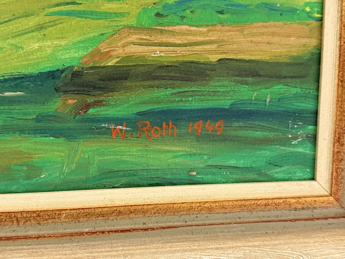 Dipinti: Willy Roth - 1949 - Ölgemälde  – Usato da Solothurn venduto da NUVICO 4