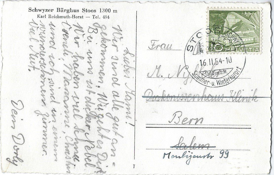 Cartoline postali: Stoos Schwyzer Bärghus – Usato da Einsiedeln venduto da Akpo56 1