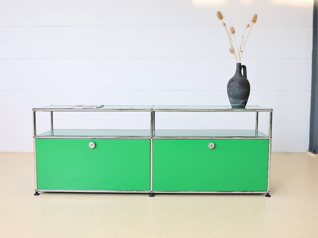 Cassettiere: USM Haller Lowboard in grün – Usato da Meinisberg venduto da atelier_TILIJA 1
