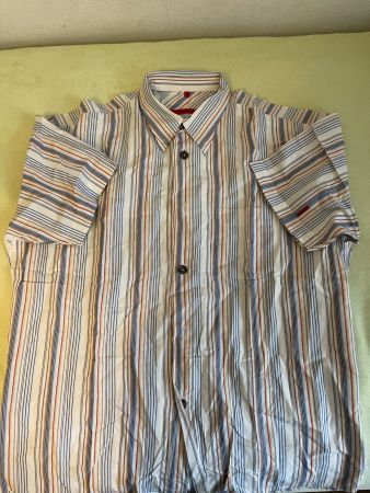Sommerliches Herrenhemd, Gr. XL, gestreift, Top Zustand
