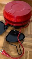 Appareil à raclette MaxVie rouge, parfait pour l'hiver
