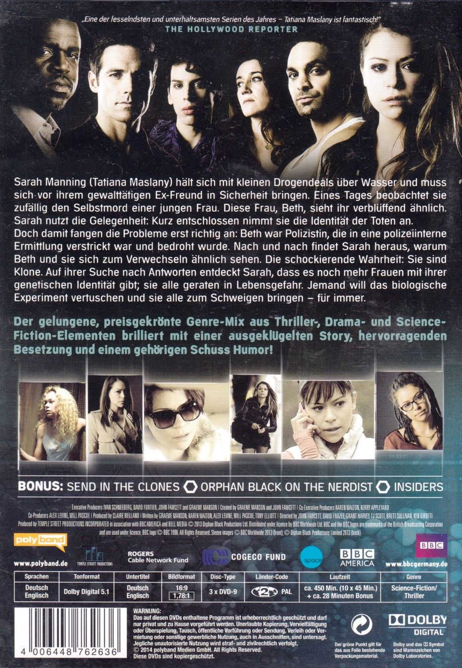 Tutti i DVDs: DVD: Orphan Black - Staffel 1 und 2 – Usato da Tägerig venduto da fil_f8k6 1