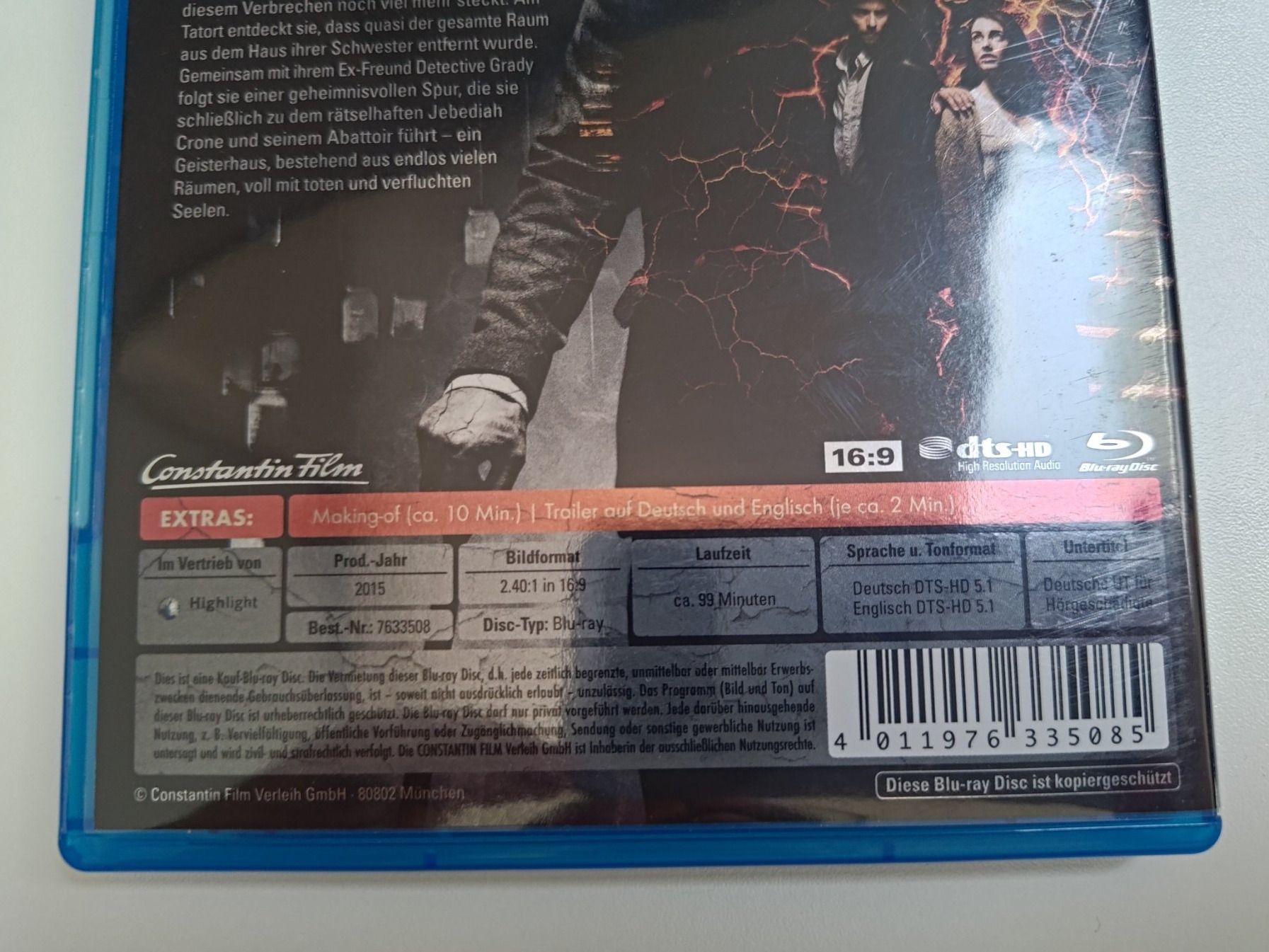 Tutti i DVDs: Abattoir – Usato da Liestal venduto da Kratzilla 3