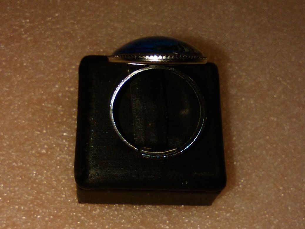 Anelli: ring edelsthal,,mit  blumen,,blau – Nuovo (secondo la descrizione) da Basel venduto da bijoutrie_4 2