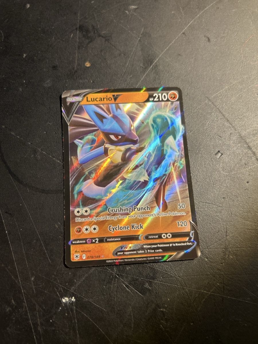 Pokémon Sammelbilder & Trading cards: Lucario V  – Gebraucht aus Emmenbrücke von anisla