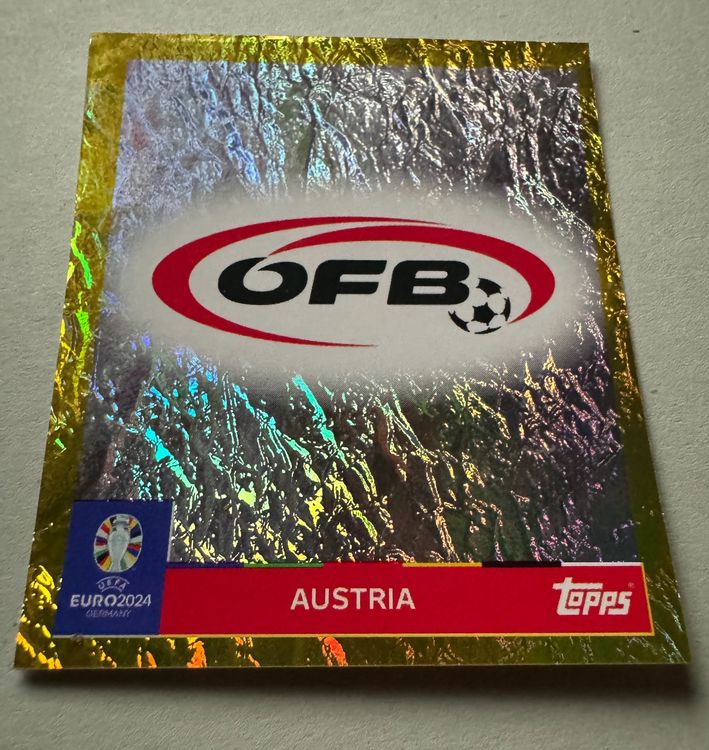 TOPPS EM 2024 / AUT 1 - WAPPEN - GOLD! | Kaufen auf Ricardo