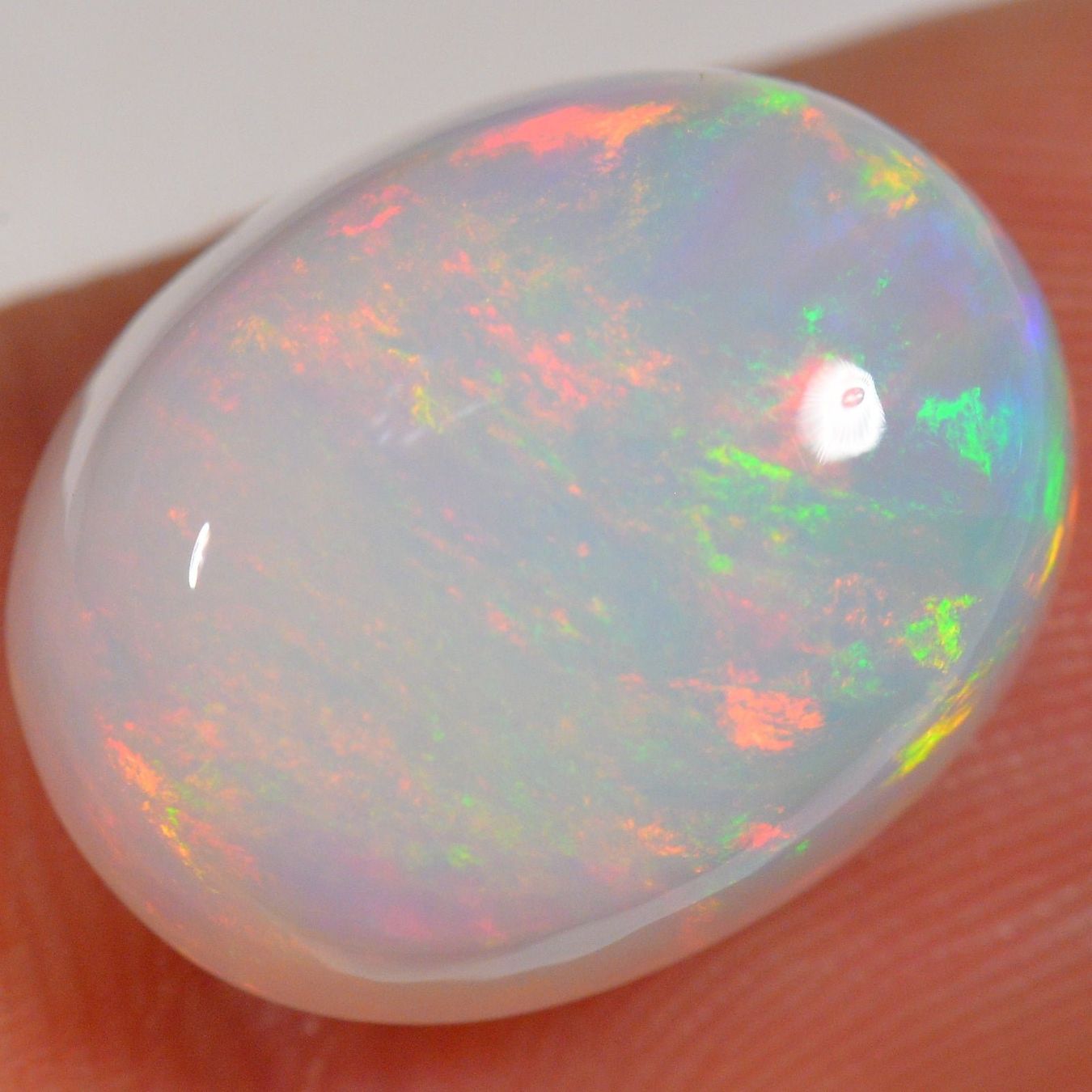 Pietre preziose: 9.2 Karat - Heller Ovaler Äthiopischer Welo Opal – Nuovo (secondo la descrizione) da Rüti ZH venduto da DeinOpal 2