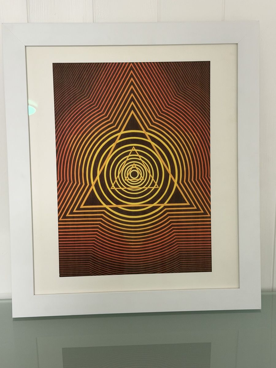 Foto & Immagini: Gerahmtes Druck Bild - Geometrisches Muster – Usato da Gunten venduto da starfish3 4