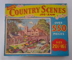 Philmar Jigsaw Puzzle Country Scenes / Puzzle 50er Jahre