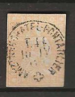 CH025g - Strubel 25g obl. Genève 20 Janv 1861