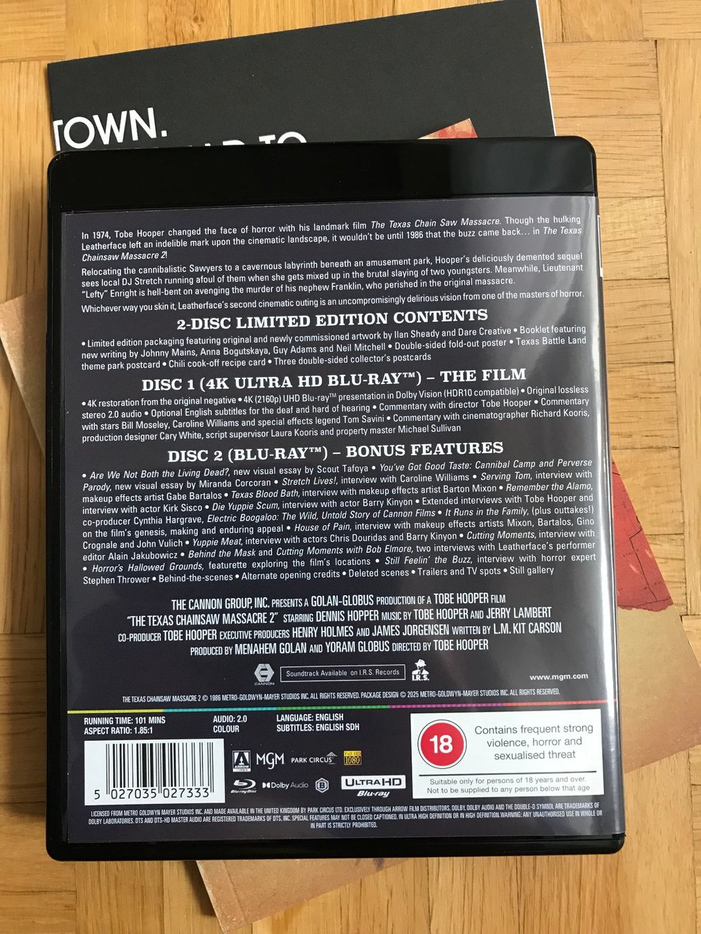 Alle DVDs: Texas Chainsaw Massacre 2 - Limited Edition - 4K UHD – Gebraucht aus Zürich von Malcom 4