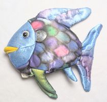 Seltene Handpuppe - Plüsch Figr - Der Regenbogenfisch