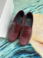Saint Laurent Loafer Leder bordeaux Grösse 36 neuwertig