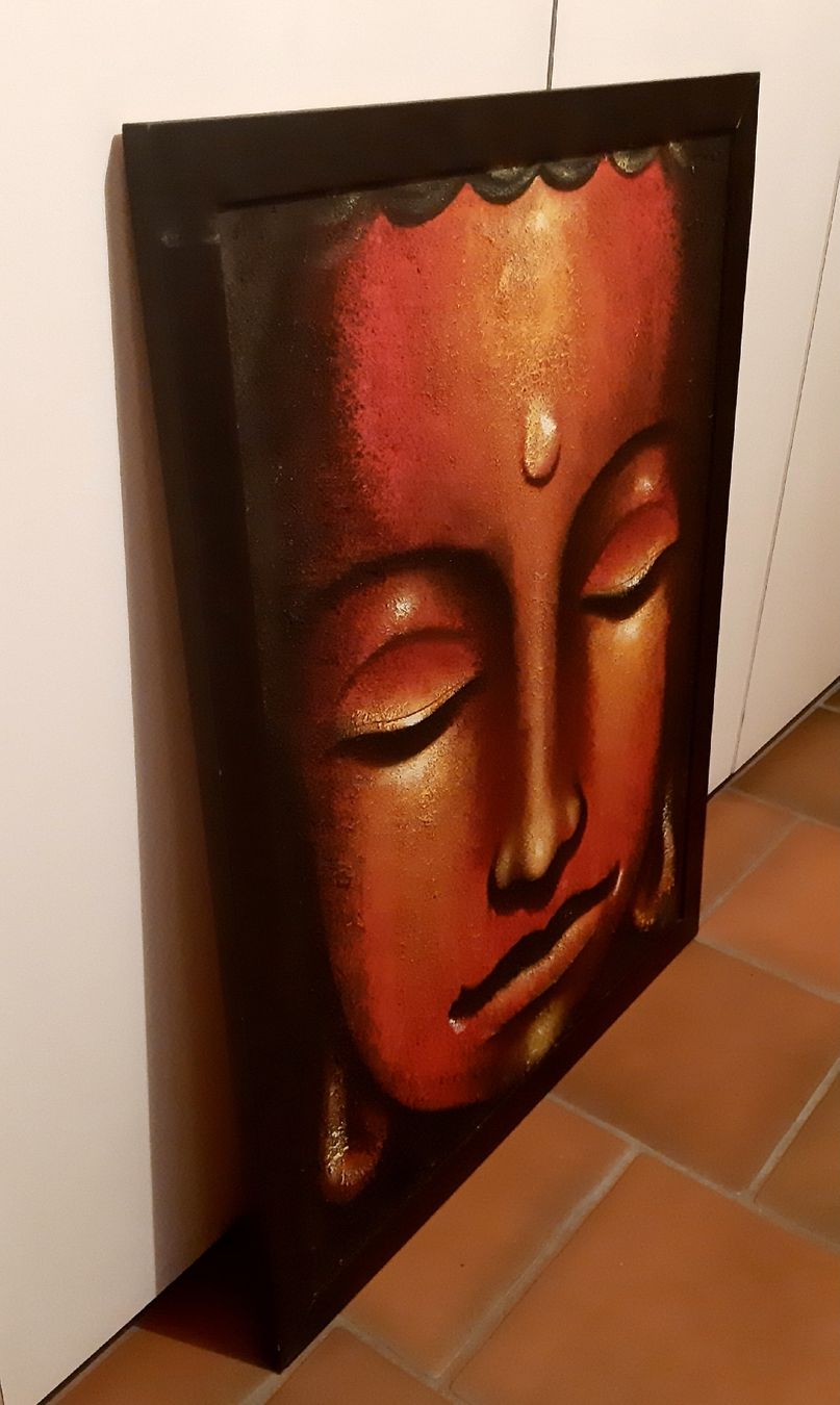 Dipinti: Grosses Buddha Bild  -  85 x 67 – Usato da Tagelswangen venduto da BrigittaC01 3
