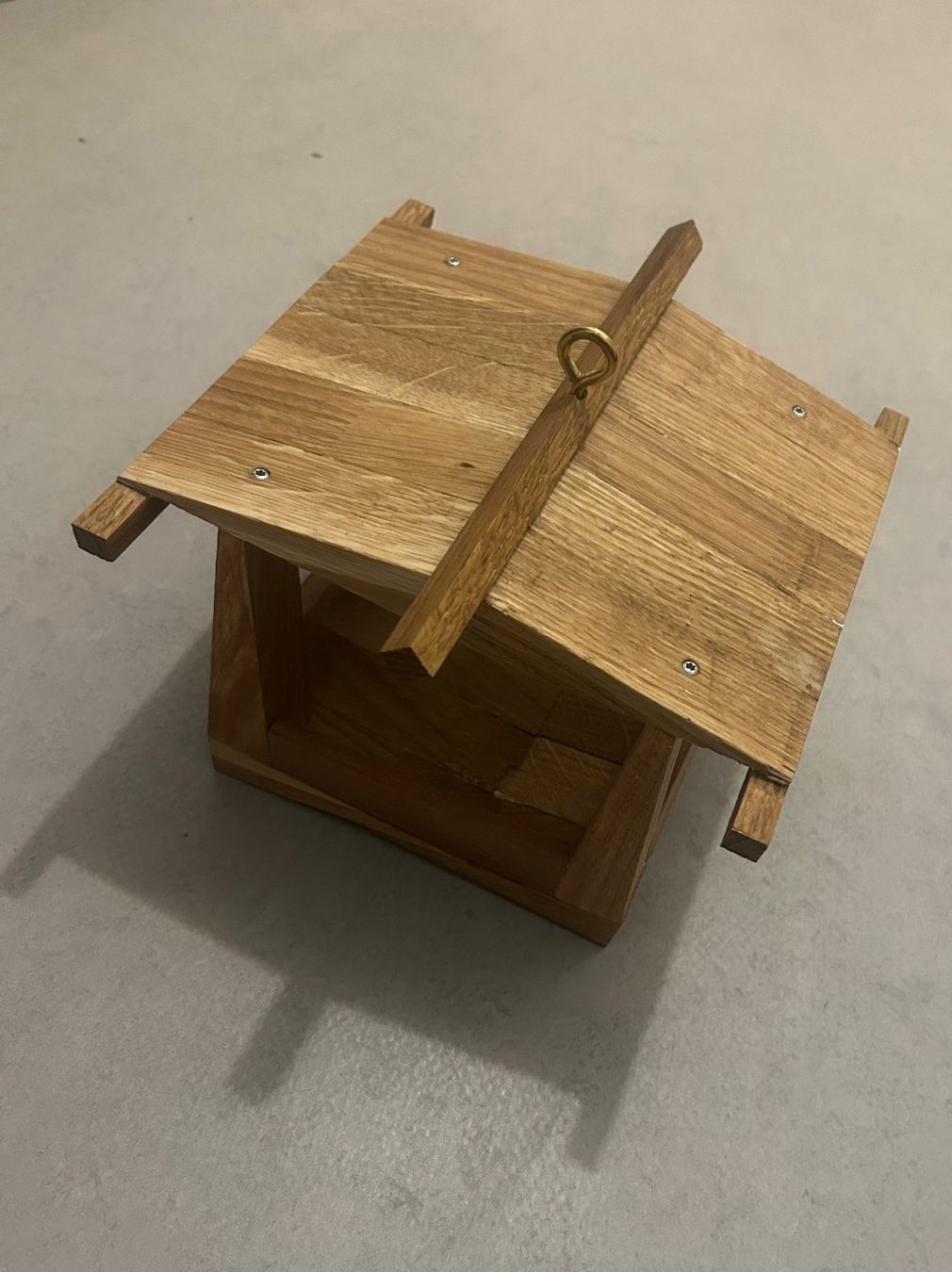 Vogelhäuser: Vogelhaus Vogelfutter echtholz Eiche – Neu (gemäss Beschreibung) aus Hittnau von Oracel 3