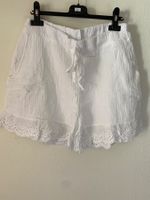 SOMMER SHORTS,WEISS-MUSSELIN-DAMEN