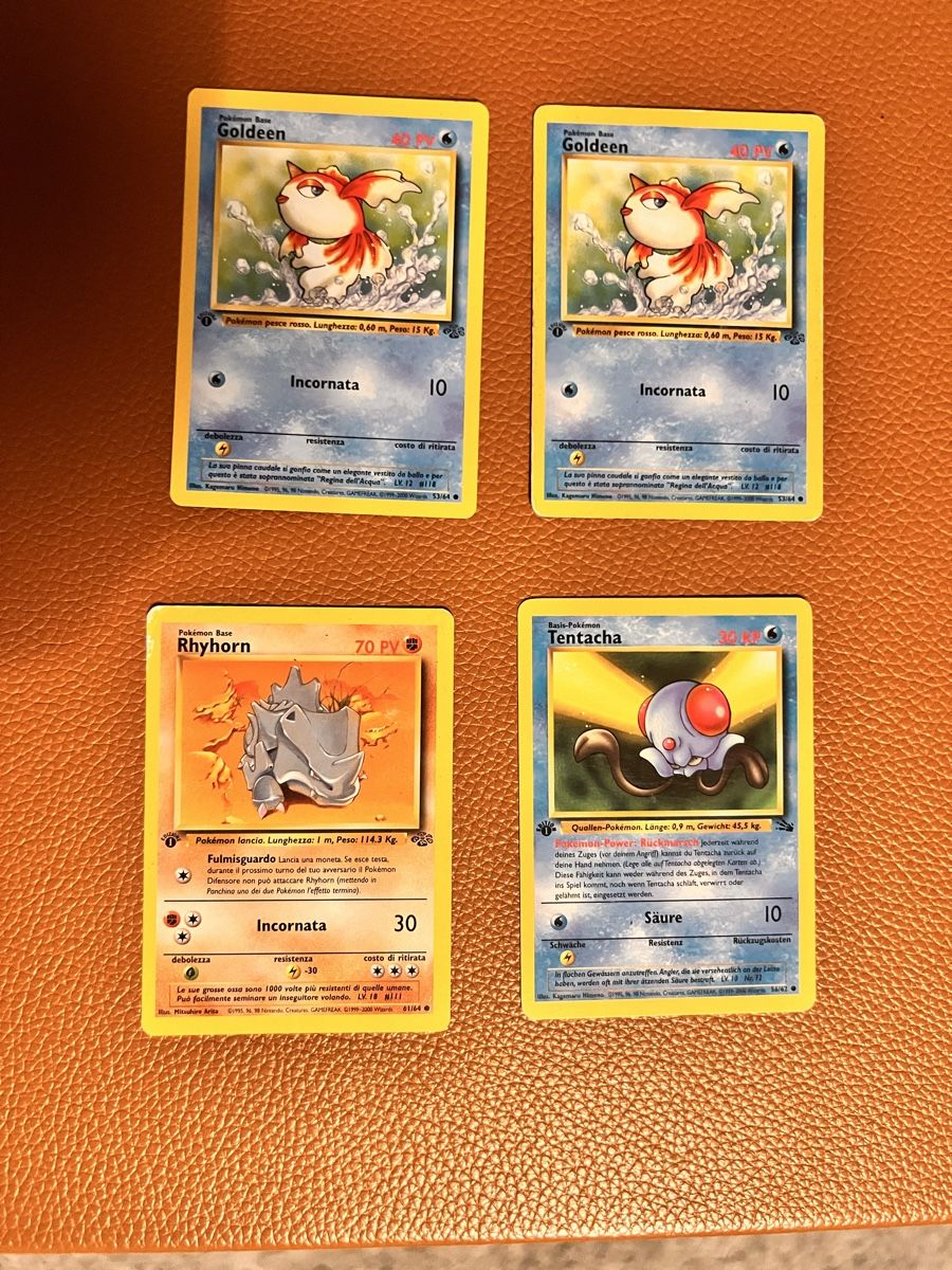 Pokémon Carte collezionabili: 4 first edition cards (1995) – Usato da Lugano venduto da Pokemon_LVGA