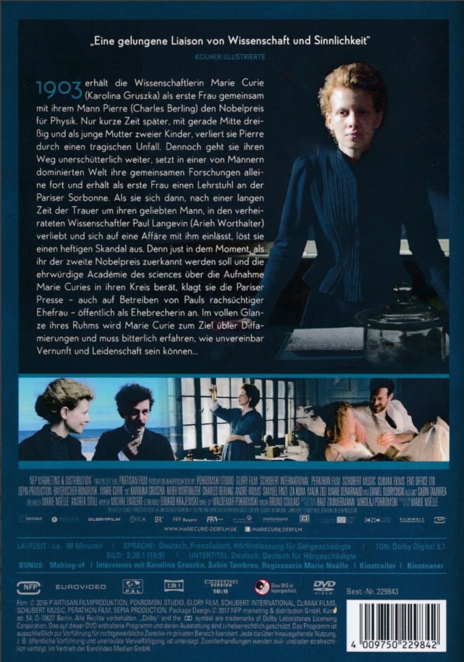 Tutti i DVDs: Marie Curie (2016) – Usato da Brunnen venduto da Barfly5 1