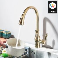 Robinet de cuisine doré - État neuf, jamais utilisé!