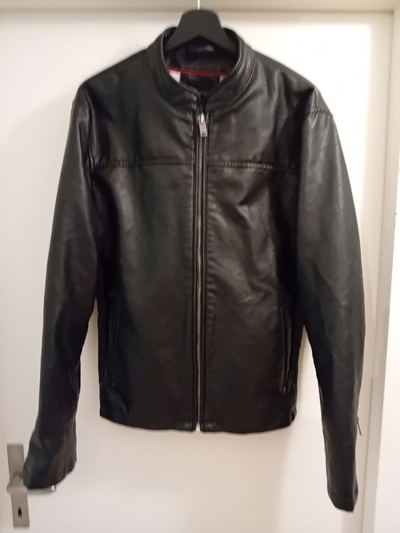 Giacche: Herren Designer Kunst Lederjacke Bikerjacke Jacke Schwarz L – Usato da Effretikon venduto da tessin2023 1