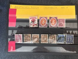 Timbres allemands Reich Republik 1919-20 lot