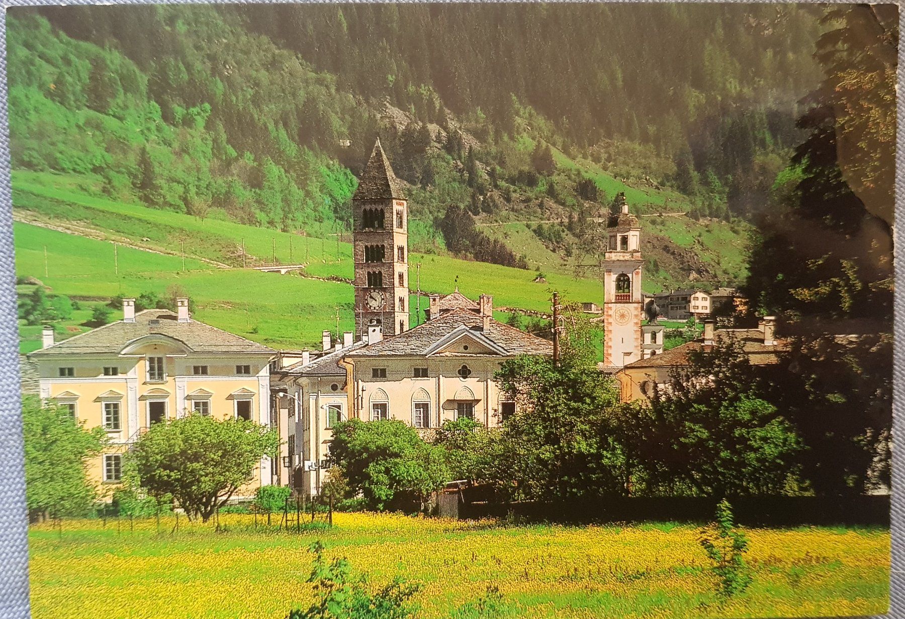 Ansichtskarten: Poschiavo Palazzi Quartiere spagnolo 2001 – Gebraucht aus Melchnau von Fishel