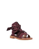 Sandro Paris Sandalen, Gr.39, bordeaux, Animalprint, NEU!