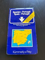 Kümmerly+Frey Strassenkarte Spanien und Portugal, Top! 1979