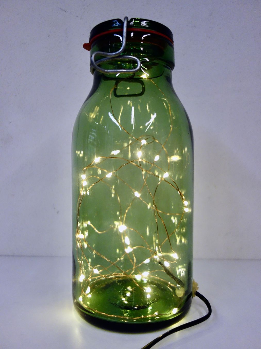 Tutte le decorazioni: Bülacher Glas Einmachglas mit Lichterkette – Usato da Kerzers venduto da zimmergruen 1