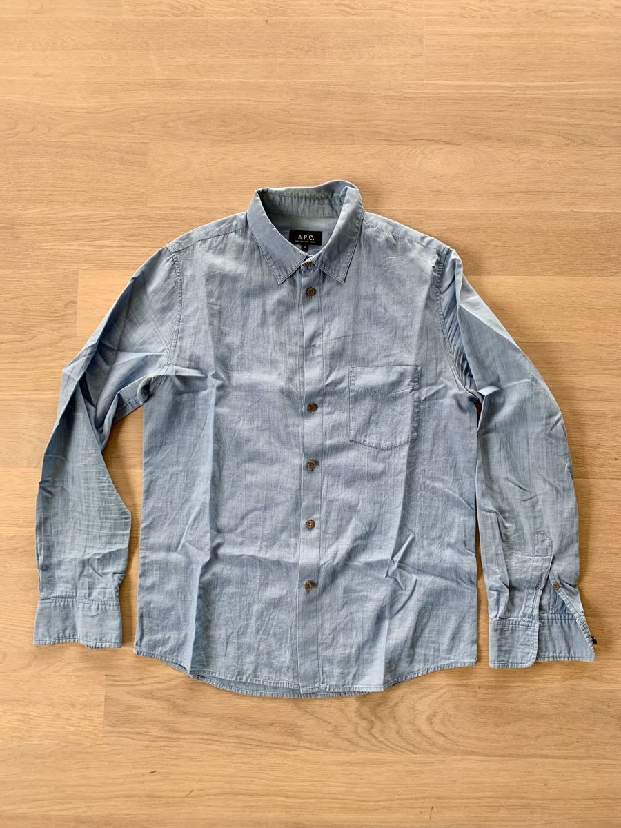 Apc Camicie: A.P.C. Hemd | leichter Cotton | Hellblau | Grösse L – Nuovo (secondo la descrizione) da Zürich venduto da JONLO