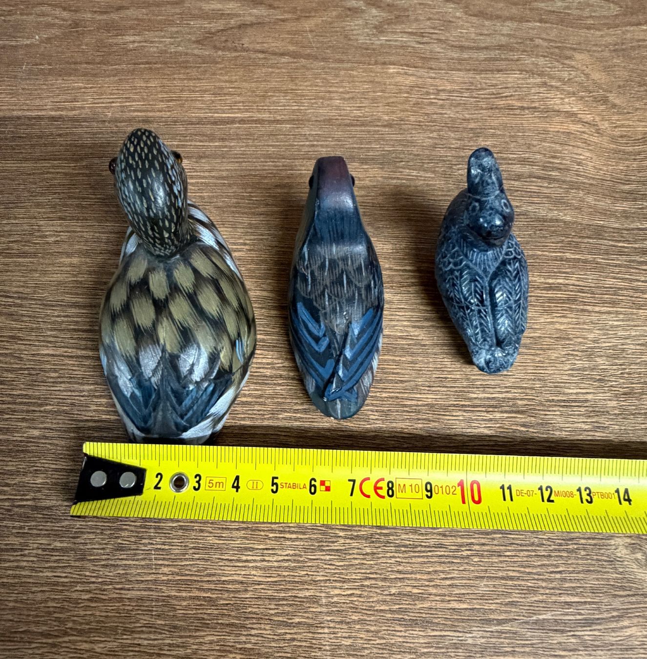 Statuette: 3er Set Entenfiguren aus Stein, Herbstdeko, Vintage! – Usato da Nussbaumen AG venduto da olitech5415 1