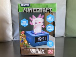 MINECRAFT Wecker Paladone Axolotl Icon NEU