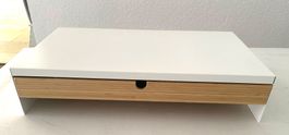 🟢 Réhausseur écran ordinateur Monitorerhöhung mit Schublade
