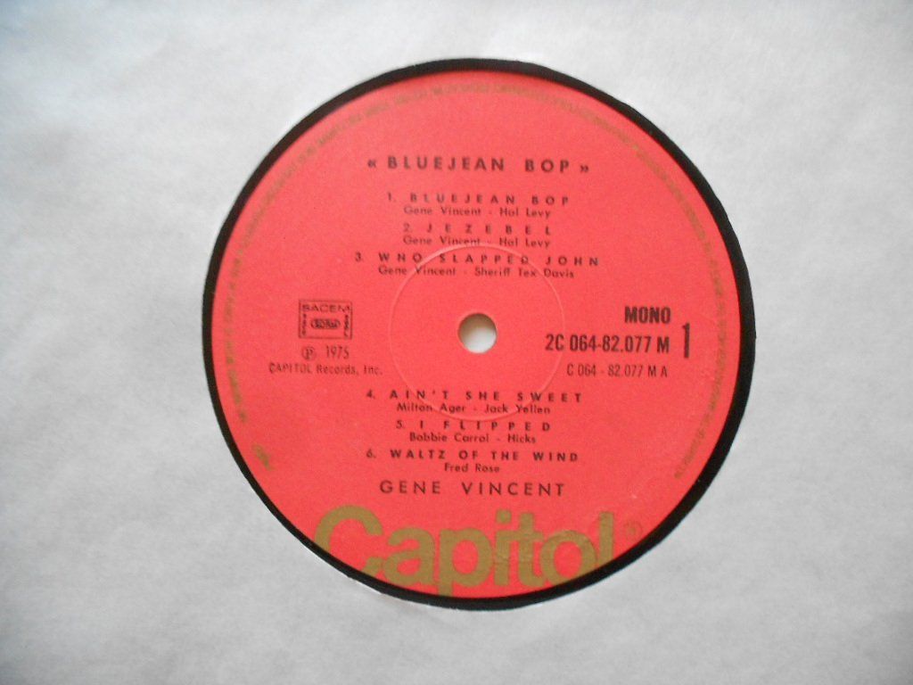 Dischi in vinile: GENE VINCENT  -  BLUE JEAN BOP ! – Usato da Bex venduto da Giorgiob 3