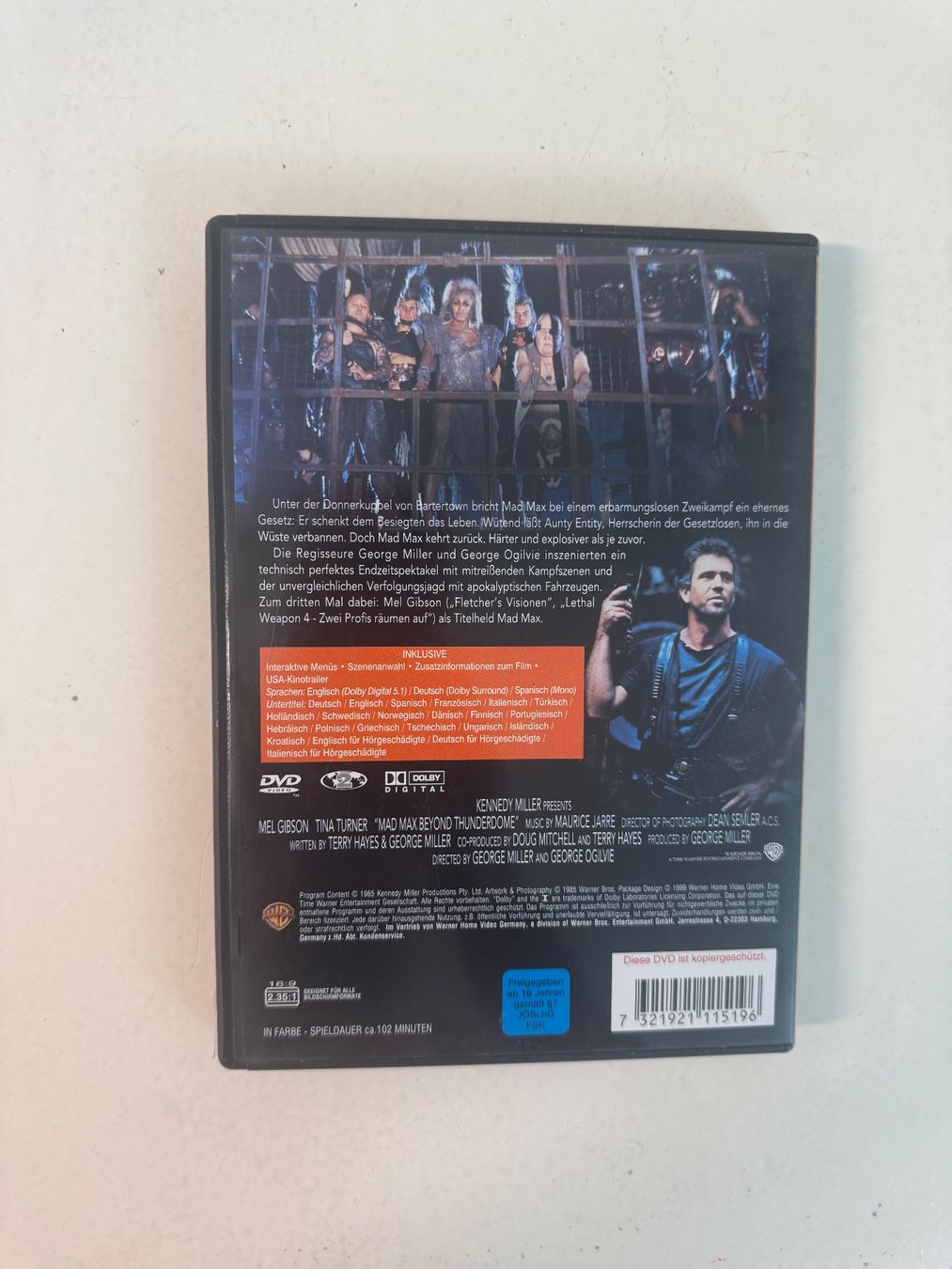 Tutti i DVDs: MAD MAX: JENSEITS DER DONNERKUPPEL. (DVD) – Usato da Basel venduto da san_2qlq 1