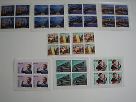 2018 EMISSION 4, 4er BLOCKS POSTFRISCH, FRANKATUR, postpreis