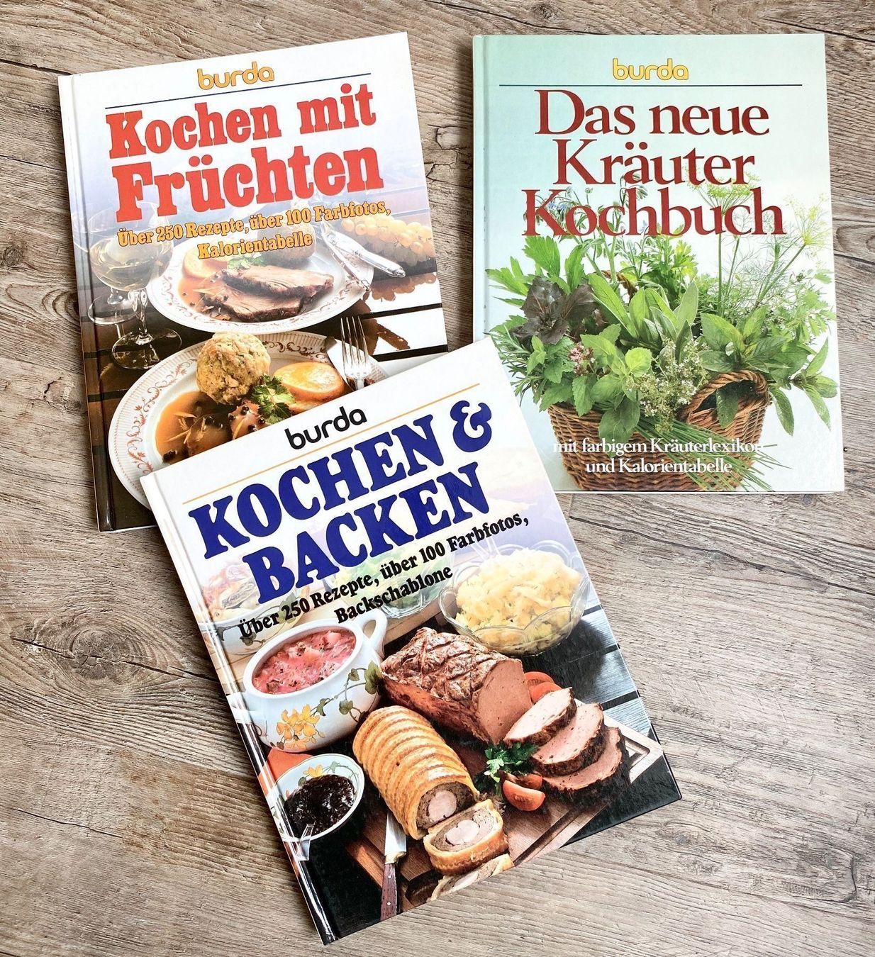 Libri: Kochbuch: 3 x BURDA Backen Fleisch etc – Usato da Rickenbach b. Wil venduto da sunneschii_