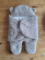 Einschlagdecke Bär beige Gr. 50/56
