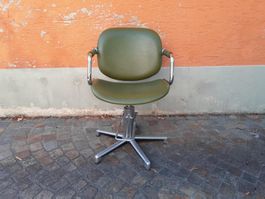 Vintage Space Age Coiffeur Stuhl / Drehstuhl / Bürostuhl