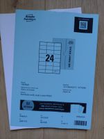 Etiketten 70 x 37 mm, 95 Blatt á 24 Etiketten